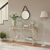 Tempered Glass Console Tables for Entryway Easy Assembly Sofa Tables for Living Room - 2 of 4