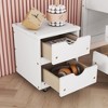 Full Platform Frame With Nightstand, 2 Built-in Drawers, Trundle, Shelves, Storage Box Full Size Bed Frame For Bedroom, Guest Room - 4 of 4