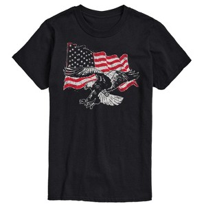 Men's - Instant Message - Eagle American Flag Short Sleeve Graphic T-Shirt - 1 of 4
