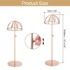 Unique Bargains Stainless Steel Adjustable Height Hat Stand Holder Wigs Display Rack - 2 of 4