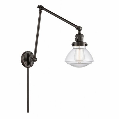 Olean - 1 Light Double Extension Swing Arm Wall Sconce In Industrial Style-27.75 Inches Tall and 8.75 Inches Wide