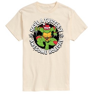Men's - Teenage Mutant Ninja Turtles - Have A Turtley Awesome Holiday Short Sleeve Graphic T-Shirt - 1 of 4