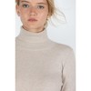 JENNIE LIU Women's 100% Pure Cashmere Long Sleeve Turtleneck Pullover Sweater - image 3 of 3