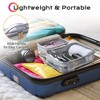 Byootique Set of 2 Clear Makeup Bag Cosmetic Organizer Travel Toiletry Pouch Handle Zipper for Makeup Artist Silver - 4 of 4