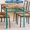 5 Piece dinette Table Set with 4 Upholstered Chairs, Rectangular Dining Room Table Set of 4 - 4 of 4