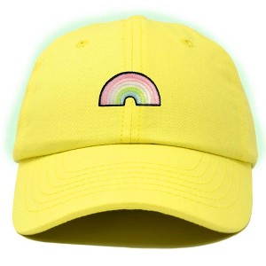 Dalix Robot Embroidered Glow in the Dark Retro Dad Hat Cotton Baseball Cap Adjustable Mens - 1 of 4