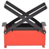 vidaXL Paper Log Briquette Maker Steel 13.4"x5.5"x5.5" Black and Red - 2 of 4