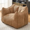 Sapphtopaz Chenille Bean Bag Chair Lazy Sofa Chair Bean Bag Chairs for Adults with Highly Resilient Foam Accent Chair for Living Room, Bedroom - 3 of 4