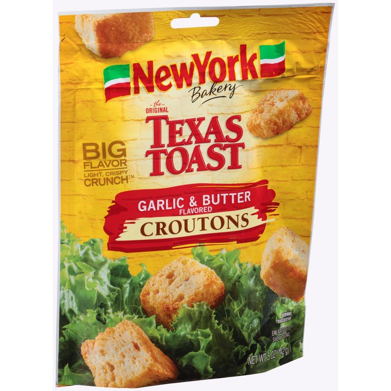 New York Bakery Texas Toast Garlic and Butter Flavored Croutons - 5oz, 2 of 4