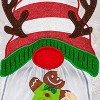 Evergreen Garden Flag Holiday Gnome Applique Double Sided Indoor Outdoor Decor 18" x 12.5" - 4 of 4