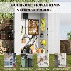 Garvee Outdoor Storage Shed Large Capacity Weather-Resistant Resin Cabinet for Garden Tools, Bikes, Lawn Equipment ¨C White - 3 of 4