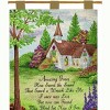 Manual Woodworkers and Weavers Amazing Grace Wall Hanging with Finial Rod, 26x36 Inches, Cotton Church Decor - 3 of 3