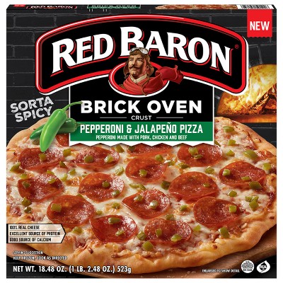 Red Baron Pepperoni & Jalapeño Brick Oven Crust Frozen Pizza - 18.48oz