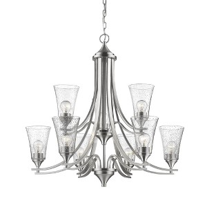 Millennium Lighting Natalie 9 - Light Chandelier in  Satin Nickel - 1 of 4
