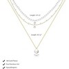 HTUTWOO Gold Pearl Necklace for Women, Dainty 14K Gold Plated Layered Pearl Choker, Wedding Trendy Gold Jewelry for Women Gifts - 4 of 4