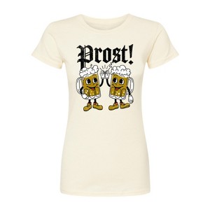 Women's - Instant Message - Oktoberfest Prost Beers Fitted Graphic T-Shirt - 1 of 4