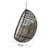 Wicker Hanging Basket Chair, Swing Hanging Chair With Water-resistant Cushions, Hanging Egg Chair (Stand Not Included) - 4 of 4