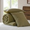 Sapphtopaz 3 Pcs Twill Washed Comforter Set Cozy Cotton Bedding Set, All-Season Quilt Set Duvet Set, Machine Washable - 4 of 4