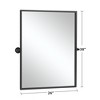 Dovelina Metal Frame Pivot Bathroom Vanity Mirror - 3 of 4