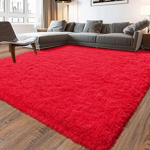 LOVEVOOK 5x7 Feet Area Rugs for Living Room Bedroom, Non-Slip Fluffy Soft Shag Rug, Plush Carpet for Home Dorm Decor Aesthetic - 1 of 4