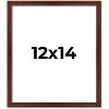 PosterPalooza | Classic Modern Brown Picture Frame - UV Acrylic, Foam Board Backing, Hanging Hardware - 2 of 4