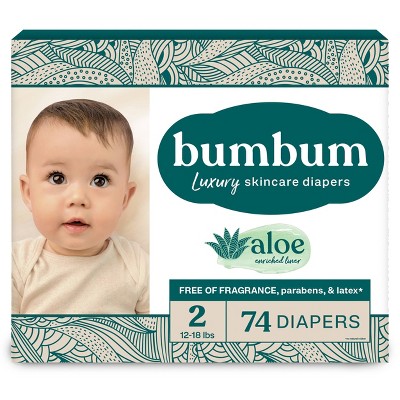 Image of bumbum Luxury Skincare Disposable Diapers - Size 2 - 74ct