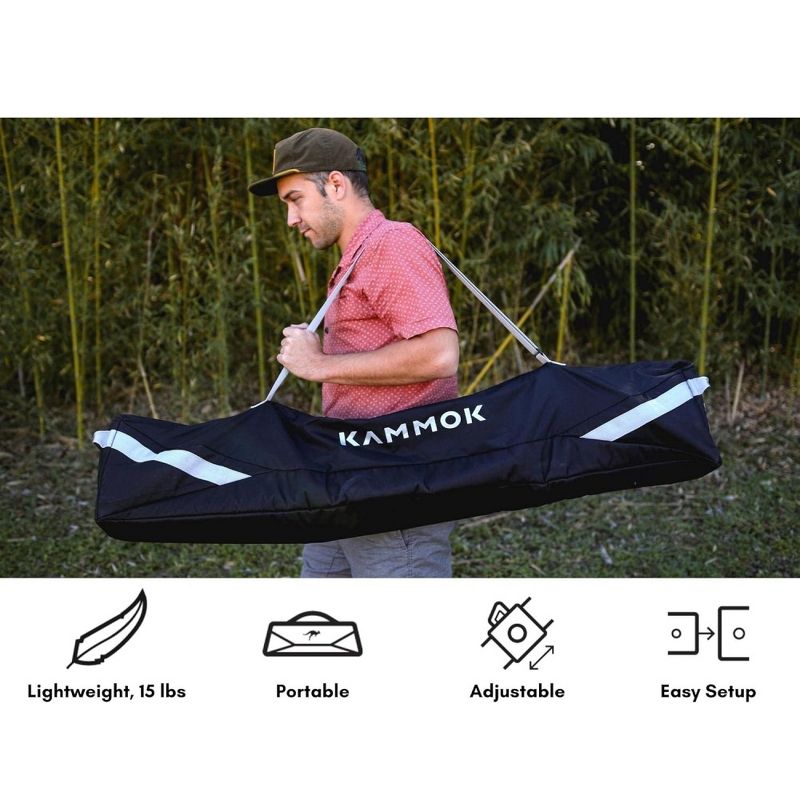 Kammok Swiftlet Portable Hammock Stand, Lightweight Aluminum Frame | Adjustable with Lounge and Chair Mode | Quick Assembly | Travel Bag Included, 4 of 10