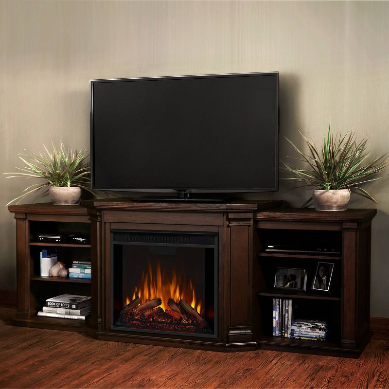 Real FlameValmont Electric TV Media Fireplace Dark Brown, 3 of 12