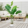 3.6FT Artificial Monstera Tree with Natural Wood Trunk & Large Leaves - Realistic Potted Indoor Outdoor Plant for Home Decor, Perfect As a Gift 120CM - 3 of 4