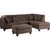 Maliang 3pcs Sectional for Living Room, Reversible L/R Chaise, Sofa, Ottoman - 2 of 4
