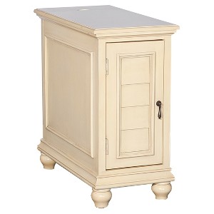 Reese Cabinet Cream Distressed - Powell Company, Ivory