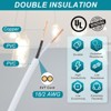 Unique Bargains Tinned Copper Insulated Heat Resistant PVC Covered 300V SVT Round Wire 18AWG - 3 of 4