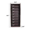Bella Depot 68-Inch Tall Shoe Wooden Cabinet with Doors, 8-Tier  with Adjustable Shelves - 3 of 4