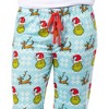 Seven Times Six Dr. Seuss The Grinch Women's Ugly Sweater Grinch and Max Lounge Sleep Pant - 3 of 4