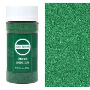 Mystic Sprinkles Emerald - Green Sanding Sugar 4oz - 1 of 4