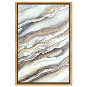 Art Remedy Neutral lines I Boho Abstract Wall Art Framed - 1 of 4