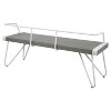 Stefani Industrial Dining, Entryway Bench - White - Lumisource - image 3 of 4
