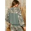 Women's Zebra Lounge Top - ADORA - 2 of 2