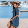 Women's V-Neck Wide Leg Romper - Cupshe - 3 of 4