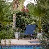 Montlake FadeSafe Water-Resistant 80" Patio Chaise Lounge Slip Cover Heather Indigo - Classic Accessories - 2 of 4