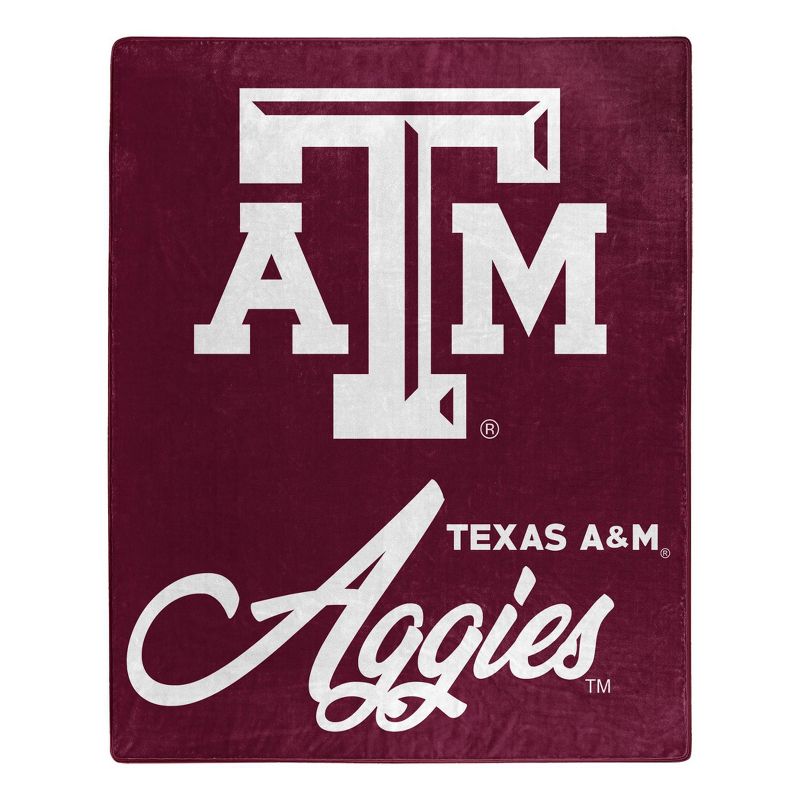 NCAA Signature Texas A&#38;M Aggies 50 x 60 Raschel Throw Blanket, 1 of 4
