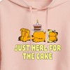 Women's - Garfield - Just Here For Cake Cropped Graphic Hoodie - image 2 of 3