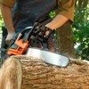 VEVOR Gas Chainsaw, 58CC 20" 3.22HP, Gasoline Powered Chain Saw, Handheld Cordless Petrol Chainsaws for Tree Wood Branch Cutting, Orange - 2 of 4