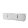 70" Particle Board 4-Door TV Stand with Adjustable Shelves and Cable Management for Living Room and Bedroom - 2 of 4