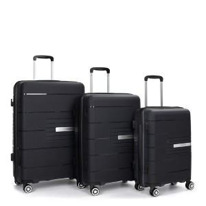 Lyngins 20/24/28 Inch 3 PCs Carry on Luggage Sets,Suitcases Sets with Double Spinner Wheels and TSA Lock for Family Trips - 1 of 4