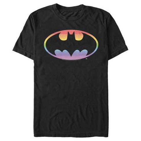 Men's Batman Rainbow Logo T-shirt : Target