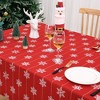 Rectangle Snowflake Christmas Tablecloth - 3 of 4
