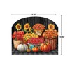 Briarwood Lane Fall Art Sign 8.25x10.25 Baskets of Mums For Fall Art Sign - 2 of 4