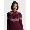 It Be Like Bat Fair Isle Sweater Dress - 3 of 4