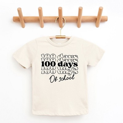 The Juniper Shop 100 Days Of School Stacked Toddler Short Sleeve Tee